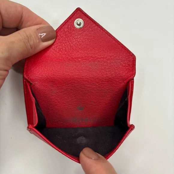 Authentic Balenciaga Mini Papier Trifold Leather Wallet - Picture 8 of 13